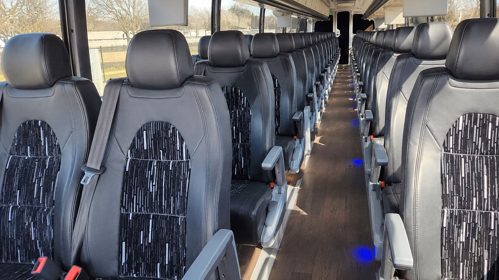 amarillo charter bus inside