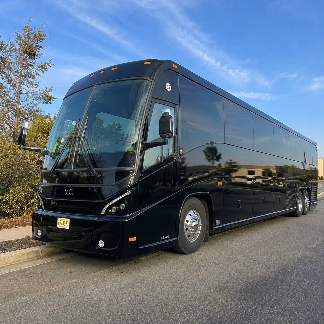 amarillo charter bus rental exterior