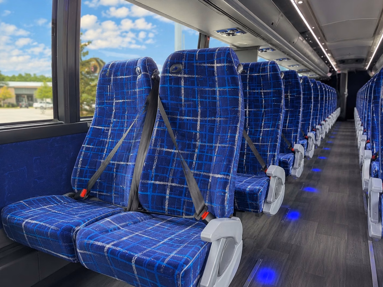 amarillo charter bus rental interior